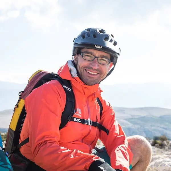 Portrait of mountain bike guide in Croatia