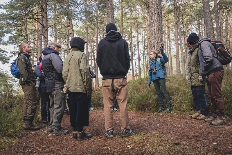 Walking group in the Cairngorms National Park