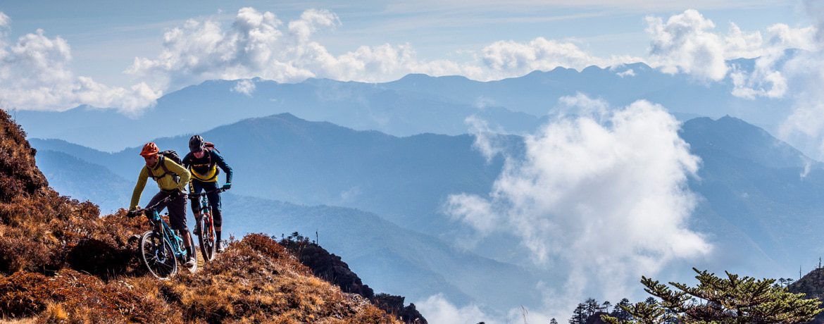 Header image for exploring Bhutan by mountain bike