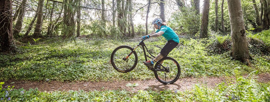 How To Lift Your Front Wheel on a Mountain bike.