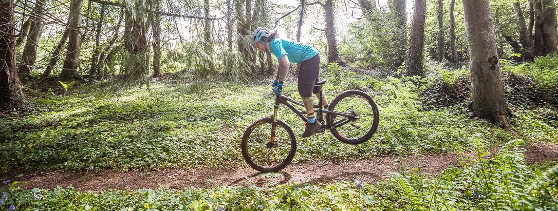 How To Lift Your Rear Wheel on a Mountain Bike.