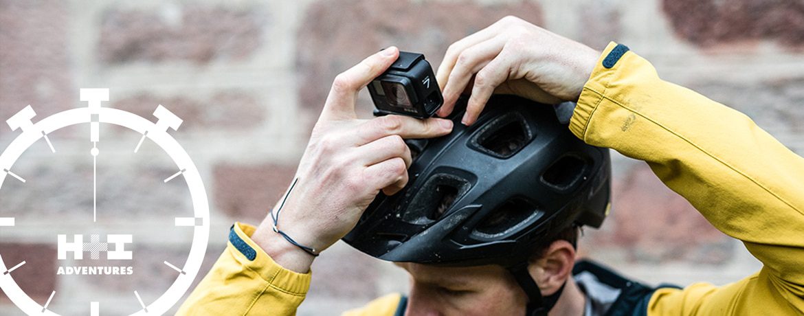 Mounting to the helmet in this MTBminute Scotty Laughland's GoPro quick tips