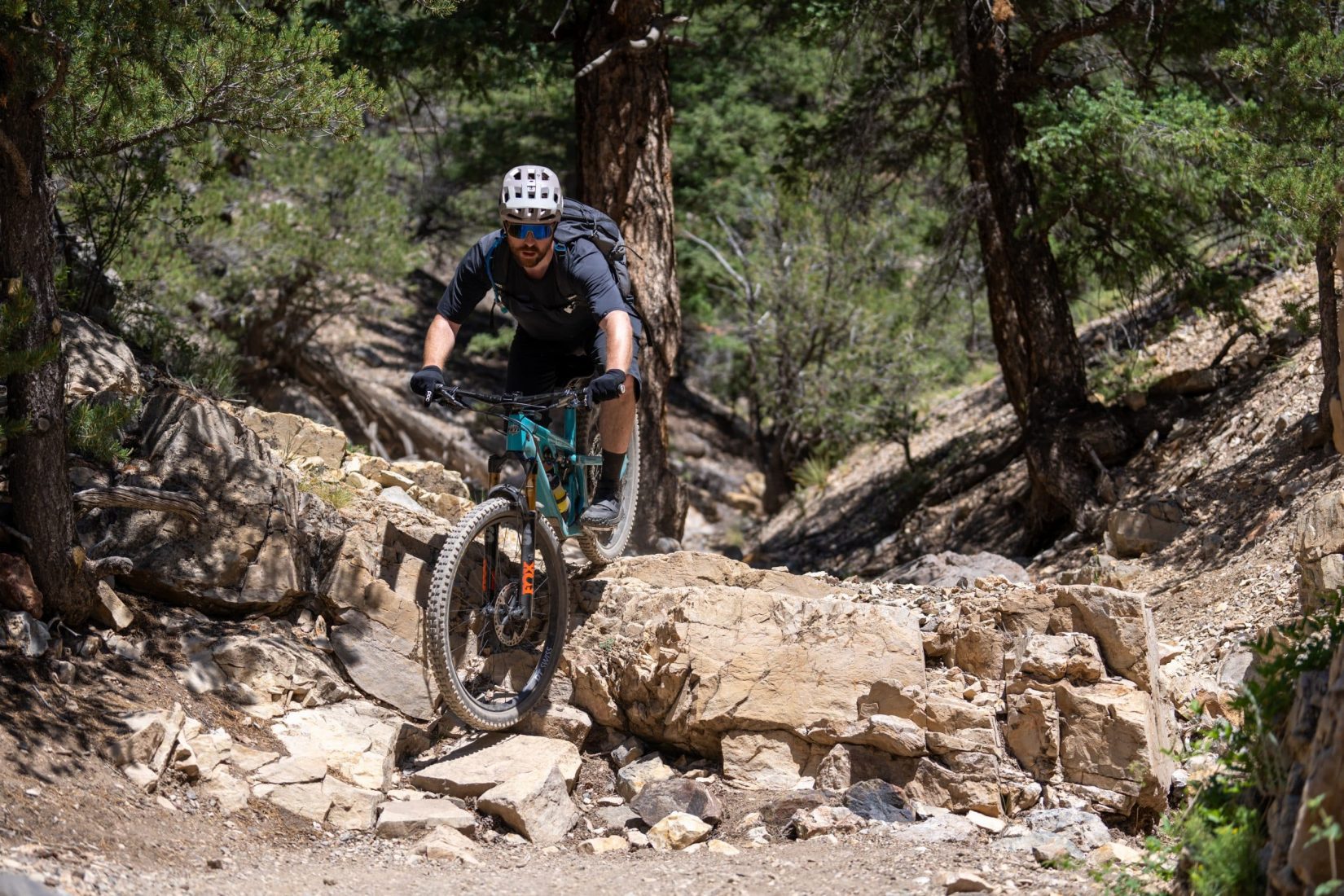 Matt riding rock roll at Yeti Gathering Colorado