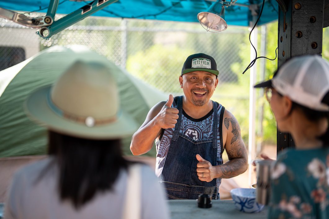 A happy Sushi Dan at Yeti Gathering